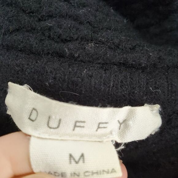 Duffy chunky snap button jacket wool blend medium black - Picture 3 of 7